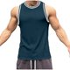thumbnail image 3 of Camiseta sin mangas de cuello redondo para hombre, camiseta sin mangas de cuello redondo, camisetas deportivas casuales de moda para hombre, 3 of 5