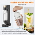 thumbnail image 2 of Sparkling Water Maker, Soda Maker Machine for Home Carbonating, Seltzer Water Starter Kit with 1L Bottle, CO2 Cylinder Compatible, Add Your Flavor, 2 of 7