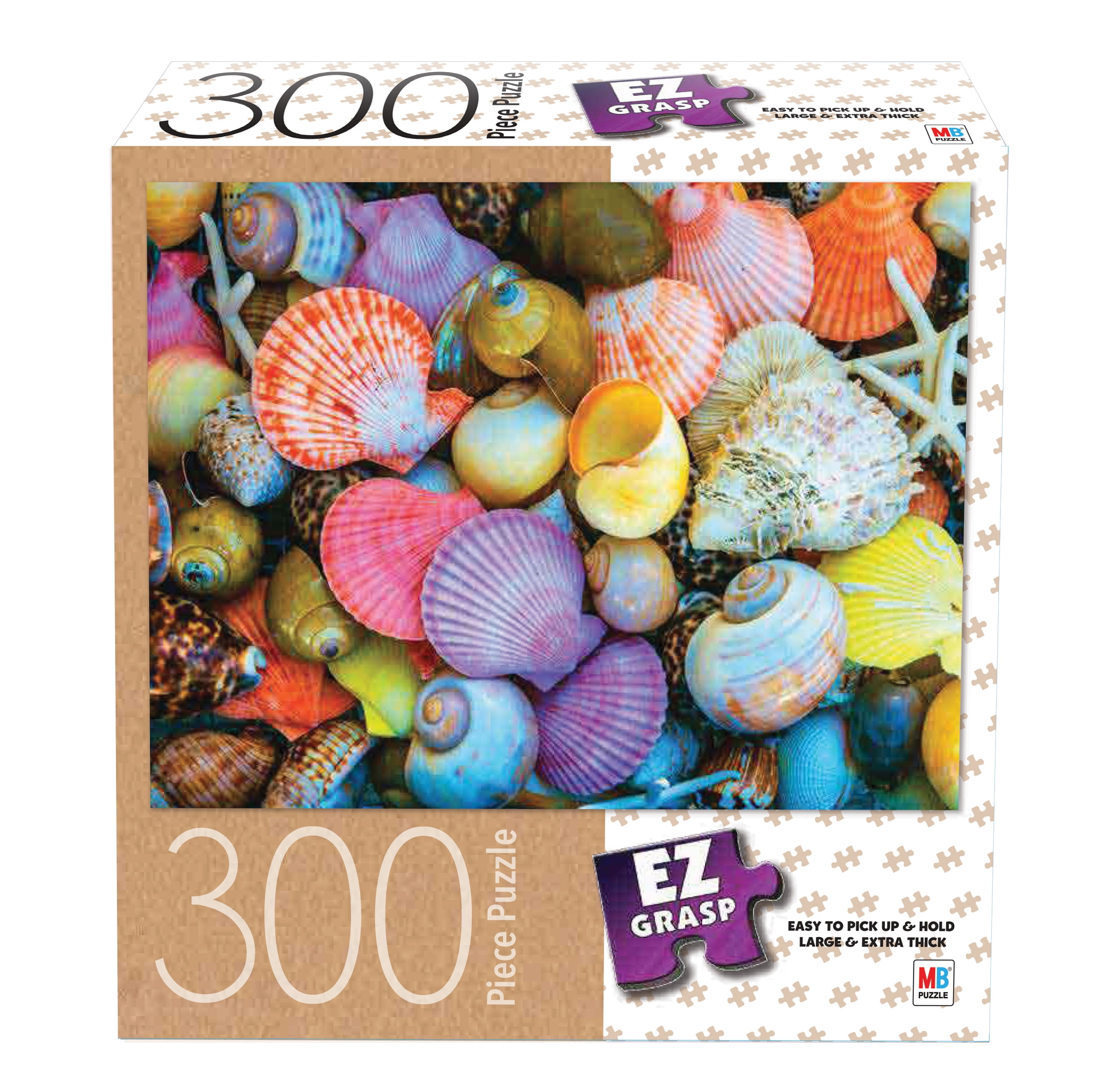 EZ Grasp 300Piece Jigsaw Puzzle, Sea Shells