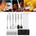 thumbnail image 3 of S SERENABLE Ensemble de 20 Outils de Grillade BBQ - Kit de Grill en Acier Inoxydable Premium - Professionnel, 3 of 9