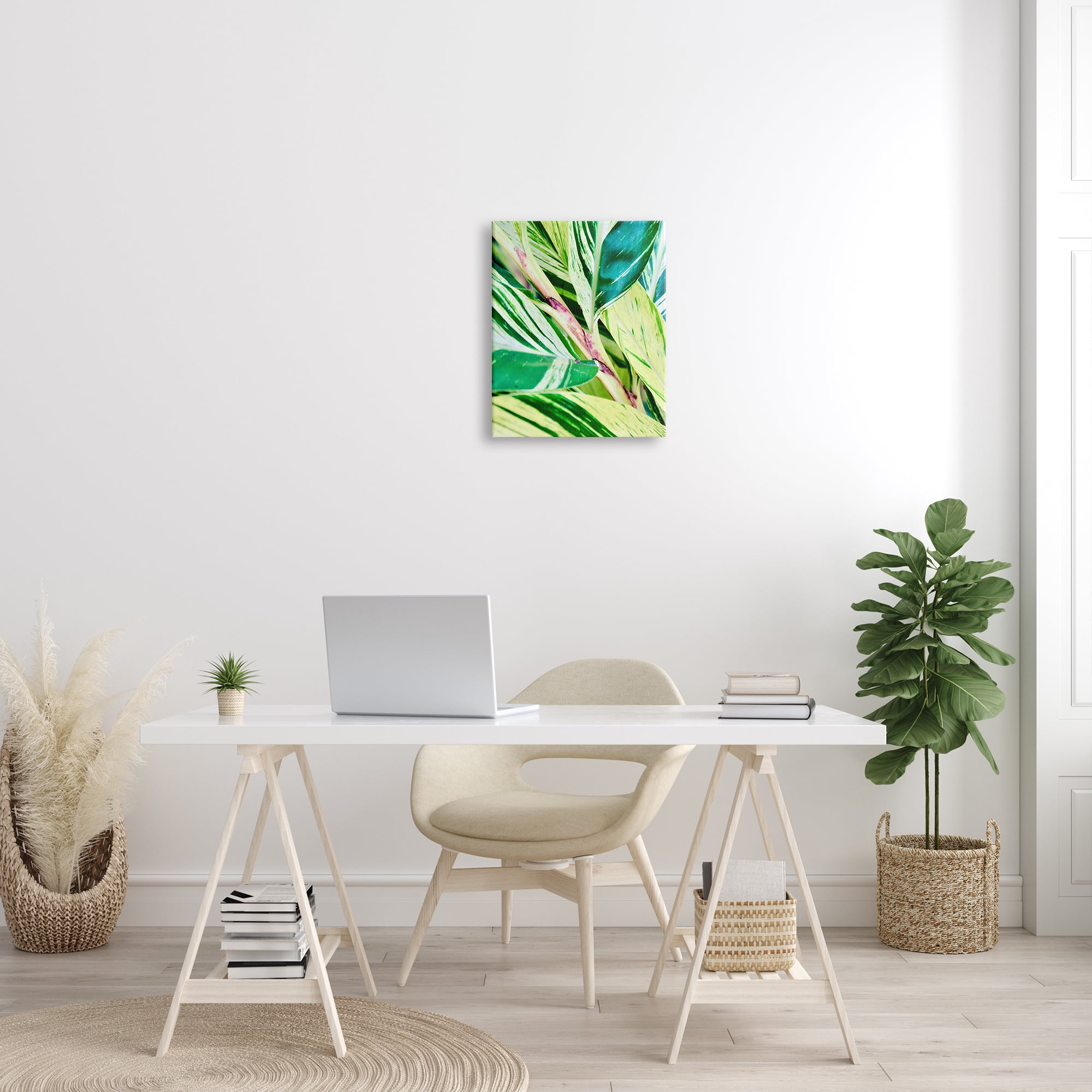 Stupell Industries Tropical House Plant Leaves Close Up Photography Photograph Gallery Wrapped Canvas Print Wall Art, Design by Gail Peck