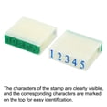 thumbnail image 3 of Uxcell 9mm Plastic 9 Digits Font Size 3 Numeral 0-9 Detachable Number Stamp Set, 3 of 5