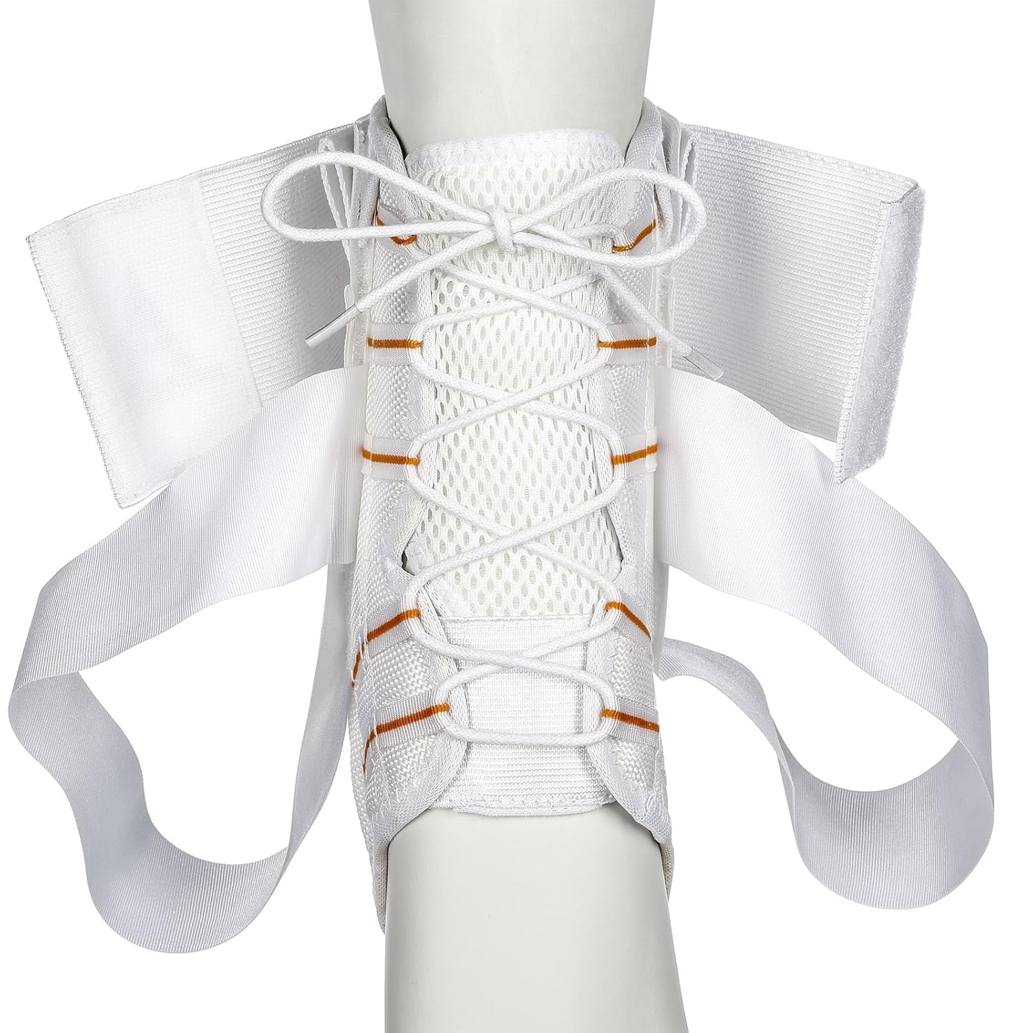 Active Ankle AS1 Pro Ankle Brace, Lace-Up, Low Profile, Protection & Sprain Support, White, Small