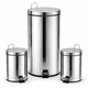 thumbnail image 1 of Kit 3 Botes De Basura Acero Inox 30L + 2x5L Pedal y Cubeta, 1 of 8