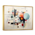 thumbnail image 2 of Designart "Geometric Metamorphosis Colorful Suprematism" Abstract Suprematism Floater Framed Wall Art Print, 2 of 7