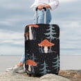 thumbnail image 7 of Tree Mushroom Magic Travel Luggage Cover Suitcase Protector Anti-Scratch Fit 22-24 Inch, 7 of 7