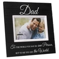 thumbnail image 2 of Malden International Designs Sun Washed Words Dad Distressed Black Picture Frame, 4x6, Black, 2 of 4