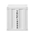thumbnail image 3 of Benjara Metal Nightstand with 2 Open Compartment and USB Port, White, 3 of 3