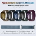 thumbnail image 6 of BRADCET Magnetic Link Band Compatible with Apple Watch Band iwatch Bnads 49mm 45mm 44mm 42mm 41mm 40mm 38mm FineWoven Loop Strap Magnet for iWatch Ultra SE Series 9 8 7 6 5 4 3 2 1, 6 of 12