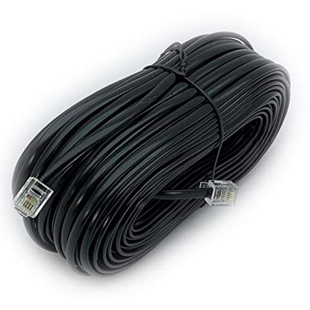 iMBAPrice 100 Feet Long Telephone Extension Cord Phone Cable Line Wire