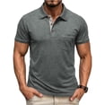 thumbnail image 1 of StSilkitty Men's Short Sleeve Golf Shirts Solid Color Casual Collared Tee Shirt Summer Beach Vacation Tops, 1 of 6