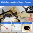 thumbnail image 2 of Graflsoa Nettoyeur à Vapeur Haute Pression 2500W avec Chauffage Rapide en 15s, Température de 105°C, 6 Réglages Réglables, Réservoir de 1100ml, Multifonction pour Cuisine, Salle de Bain et Nettoyage de la Maison, Gris, Prise US 110V, 2 of 7