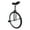 Black-B, variant on 24" Unicycle, Leakproof Tire Outdoor Unicycle with Adjustable Seat Height, Curved PU Seat, Anti-Slip Designs Beginner Outdoor Indoor Sports Entertainment Fun