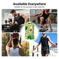 thumbnail image 7 of Kdxio Avocado Green Striped for Men's Muscle T-shirt,Sleeveless for Workout Running Athletic Gym Lounge Casual, 7 of 7