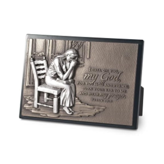 Lighthouse Christian Products Plaque-Moments Of Faith - Praying Woman-Small - No. 20751
