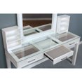 thumbnail image 3 of Furniture of America Wreston 3-Piece LED Vanity Set, Glossy White, 3 of 6