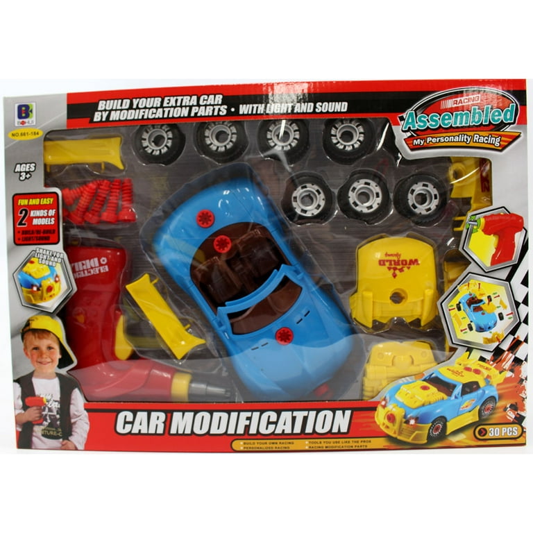 Build and customize your own toy car! Fun for the entire family!