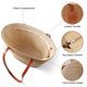thumbnail image 4 of Bolso de mano de paja Nollia Travel tejido a mano para mujer, color blanco, 4 of 5