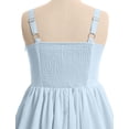 thumbnail image 5 of IBTOM CASTLE Tween Girls Midi Corset Dress for Middle School Dance Party Summer Vacation Sundresses Holiday Junior Dresses 11-12 Years Blue, 5 of 7