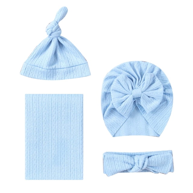 Conjunto De Manta Y Gorro Para Bebés Recién Nacidos, Manta De Punto Suave, Transpirable, Con Trenzas, Accesorio Para Fotos De Recién Nacidos, Cubierta De Lactancia, Regalo Ideal Para Baby Shower