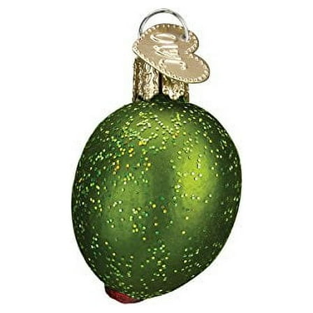 Old World Christmas Vegetables Glass Blown Ornaments for Christmas Tree, Stuffed Green Olive