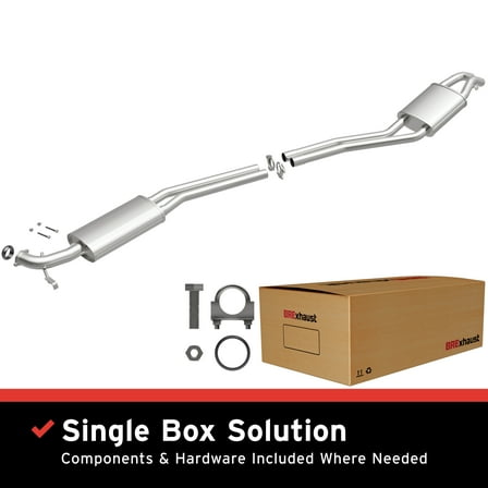 BRExhaust OE Replacement Exhaust System Kit 106-0288: Compatible with 1981-1985 Mercedes-Benz 380SL 3.8L