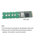 thumbnail image 4 of Unidad de Estado Sólido SSD M.2 NGFF 2230 2242 2260 A 2280 Soporte de Extensión Tarjeta de Transferencia Placa Adaptadora Tarjeta de Conversión B, 4 of 5
