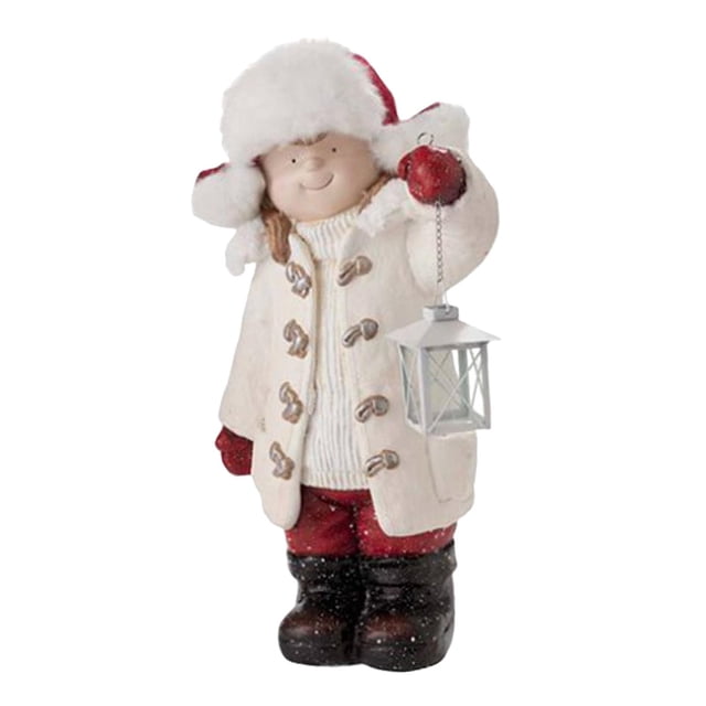 Estatuilla de niño Zulema Adorno navideño Regalo blanco