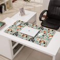 thumbnail image 3 of Long Mouse Pads for Desk,Light Blue Chicken Floral Pattern Desk Mats on Top Of Desks, Desk Mouse Pad Extra Large with 3mm Non-Slip Base and Stitched Edge for Gaming,Office,Work,Home 31.5x15.7in, 3 of 5
