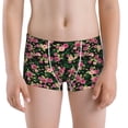thumbnail image 5 of Yiaed Rose Flowers Print Boys' Boxer Briefs Cotton Casual Stretch Comfort Boys Boxers - Kids Boxer Briefs Underwear for Boys (6-18)-Medium, 5 of 5