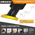 thumbnail image 3 of AMZWEI 50PCS Titanium Oscillating Tool Blades, Curved Edge Oscillating Saw Blades for Metal, Wood, Plastic, Quick Release Multi Tool Blades Compatibl, 3 of 8