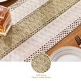 thumbnail image 4 of TickJOY Boho Table Runner – Farmhouse Decor Macrame Runner Table Cloth with Tassels for Home Decor, Kitchen Decor, Living Room Decor, Centerpiece Table Decorations(Coffee/Beige, 12x108 Inches), 4 of 6