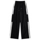 thumbnail image 2 of Pantalones largos para niños y pantalones de verano con cintura elástica para niños, pantalones casuales de pierna ancha de color sólido, pantalones largos para niños, pantalones de abrigo para niños,, 2 of 6