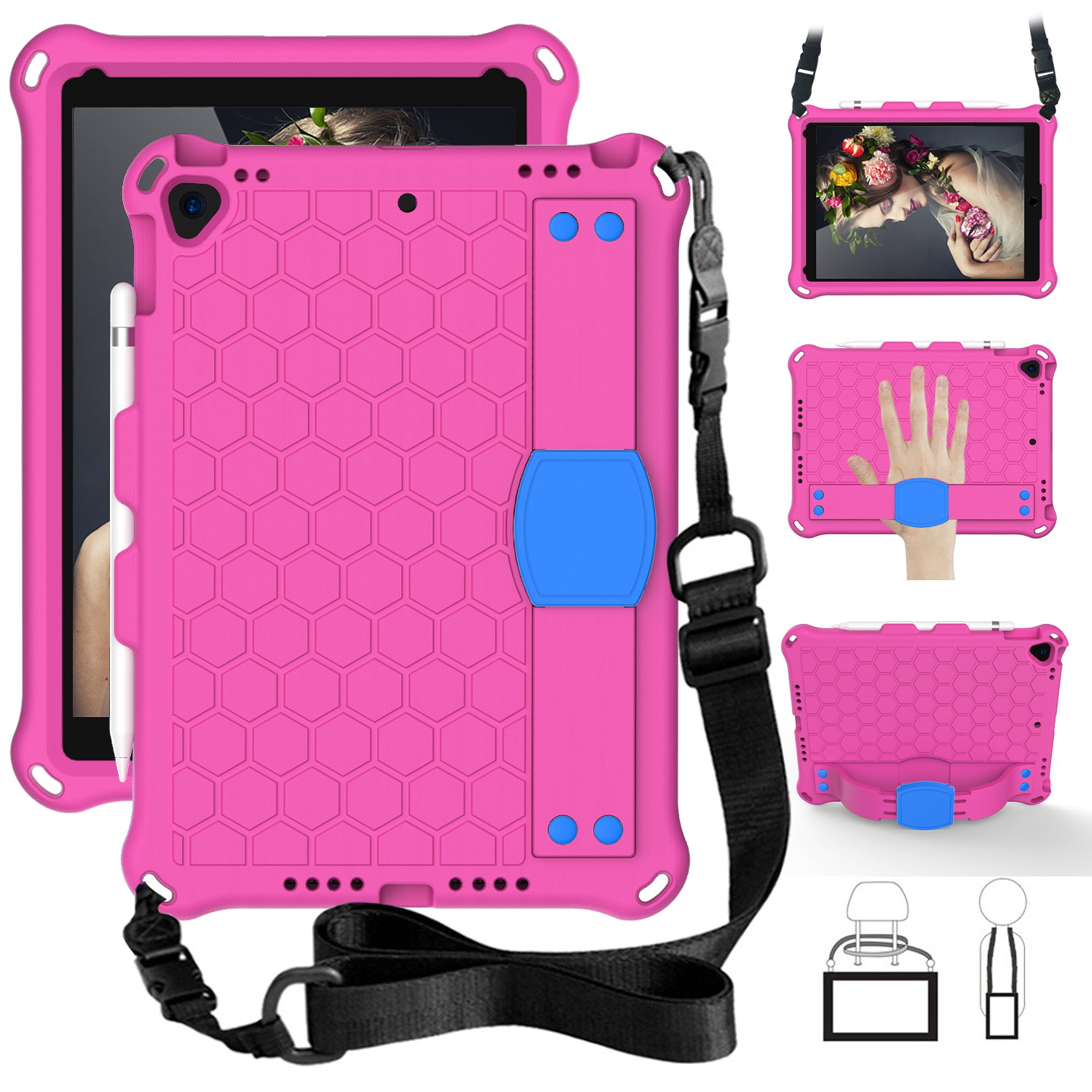 iPad 7th Generation Cases with Shoulder Strap, iPad 10.2" 2019 Case
