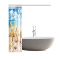 thumbnail image 3 of BPBOP Tropical Island Sandy Beach Shower Curtain,Seashell Starfish Blue Sky Polyester Fabric Shower Curtain Bathroom Sets 66x72 Inches, 3 of 3