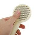 thumbnail image 5 of Unique Bargains 1 Pc Durable Pet Grooming Brush for Dog for Cat 7.87"x3.07"x2.09" Beige, 5 of 6