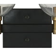 thumbnail image 4 of JONATHAN Y Marais 5.88" 1-Light Iron/Glass Rustic Vintage LED Vanity Light, Black/Brass Gold, 4 of 8