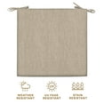 thumbnail image 5 of Textured Solid Birch Tan Premium Dining Seat Cushion (2-Pack), 5 of 8