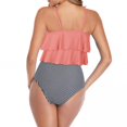 thumbnail image 3 of Pisexur Tankini Bathing Suits for Women Ruffled Tank Top Tummy Control Floral Modest Swimwear High Waisted Bikini Two Piece Bathing Suits, 3 of 6