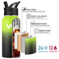 thumbnail image 2 of WEREWOLVES 32 oz Insulated Water Bottle, Stainless Steel Vacuum Sports Water Bottle with 2 Lids, Durable Leakproof Metal Thermos, BPA-free Water Flask Jug with Strap for Gym Camping, 2 of 6