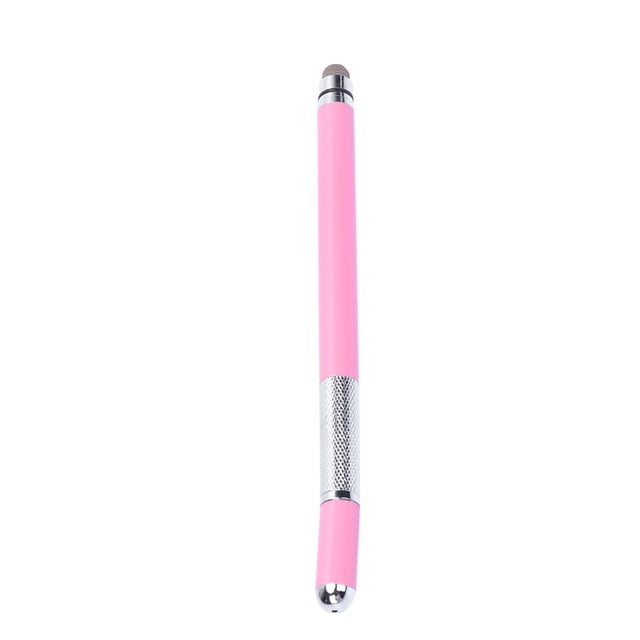 EeaseCA Universal Double End Capacitive Stylus Metal Touch Screen Disc Phones Pens for Tablets Handwriting Laptops (Pink)