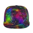 thumbnail image 2 of Fotbe Bright Universe Flat Bill Visor Cap Classic Snapback Hat Polyester Foam Trucker Hat Trucker Cap Adjustable Baseball Cap, 2 of 9