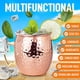 thumbnail image 2 of Juego de 4 tazas de cobre Zulay Moscow Mule de 16 oz - Hechas a mano Zulay Kitchen moscow, 2 of 3