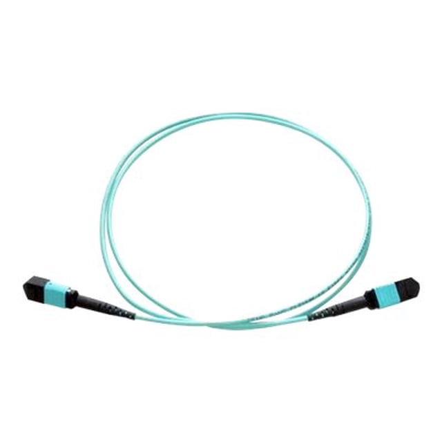 Axiom - Network cable - MTP/MPO multi-mode (M) to MTP/MPO multi-mode (M) - 30 m - fiber optic - 50 / 125 micron - OM3 - riser - aqua