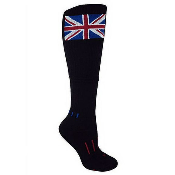 MOXY Socks Black UK Union Jack Premium Knee-High Socks