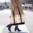 thumbnail image 4 of FORMRS Canvas Laptop Tote Bag for Women with 15.6" Computer Compartments Shoulder Handbag, Gummy Bear Pattern, 4 of 7