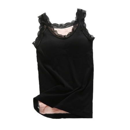 MSJUHEG Underwear Women Womens panties Women Thermal Vest Underwear Sleeveless Waistcoat Tank Top Winter Warm Plus Size panties A One Size