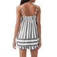 thumbnail image 6 of Womens Striped 2 Piece Lounge Sets Sleeveless Striped Pjs Set Cami Top and Shorts Pajama Set Outfits, 6 of 8
