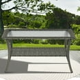 thumbnail image 2 of POCASSY Rectangular 40" L x 22" W Outdoor Coffee Table, 2 of 7