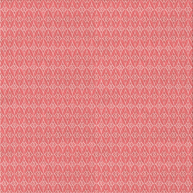 Ahgly Company Machine Washable Indoor Square Transitional Light Coral Pink Area Rugs, 4' Square